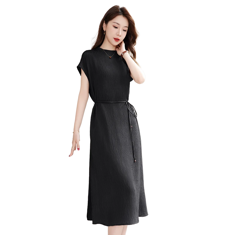 水墨佳人桑蚕丝真丝气质女装连衣裙82501103