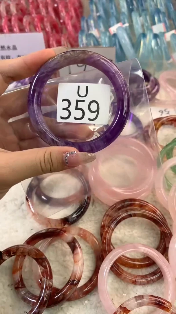 水晶手镯U未镶嵌水晶359-56