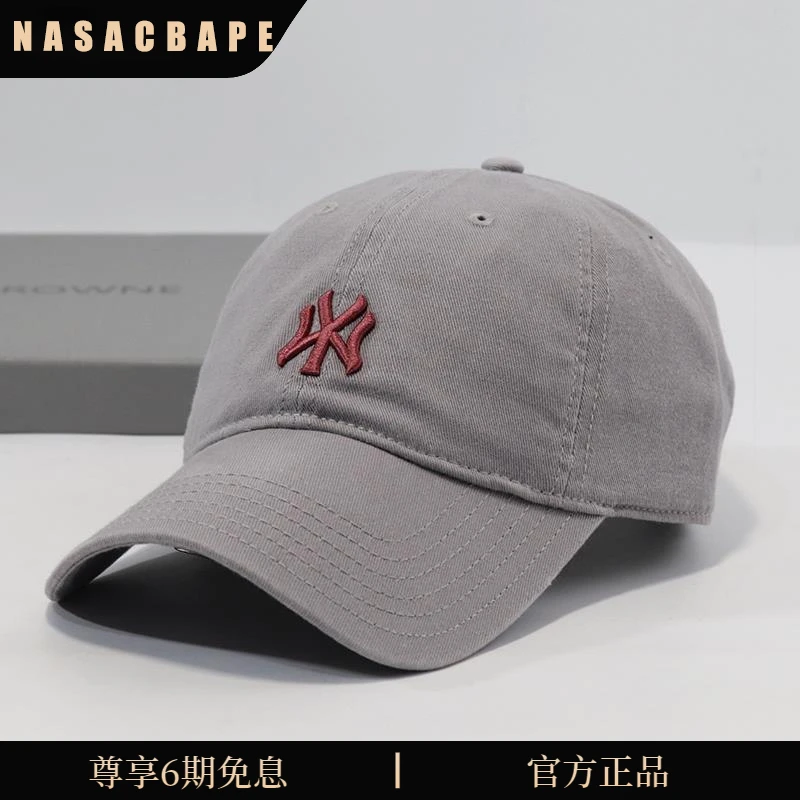 欧洲站轻奢帽子女夏新款刺绣字母纯棉透气鸭舌帽百搭遮阳棒球帽男