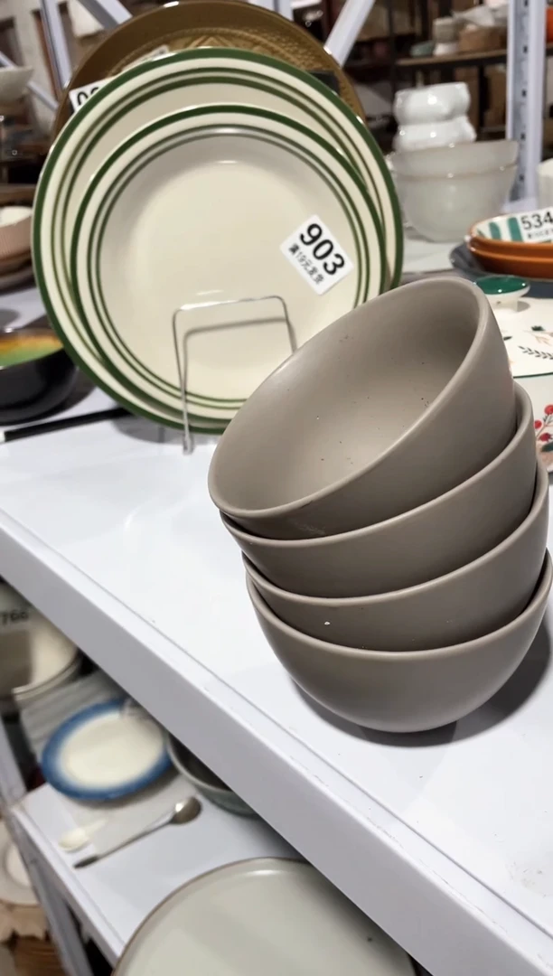 【闪购商品】碗微瑕（6件套）灰色小碗