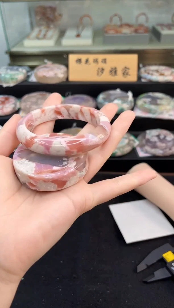 未镶嵌手镯石英质玉60圈口（赠品镯心）3S9265