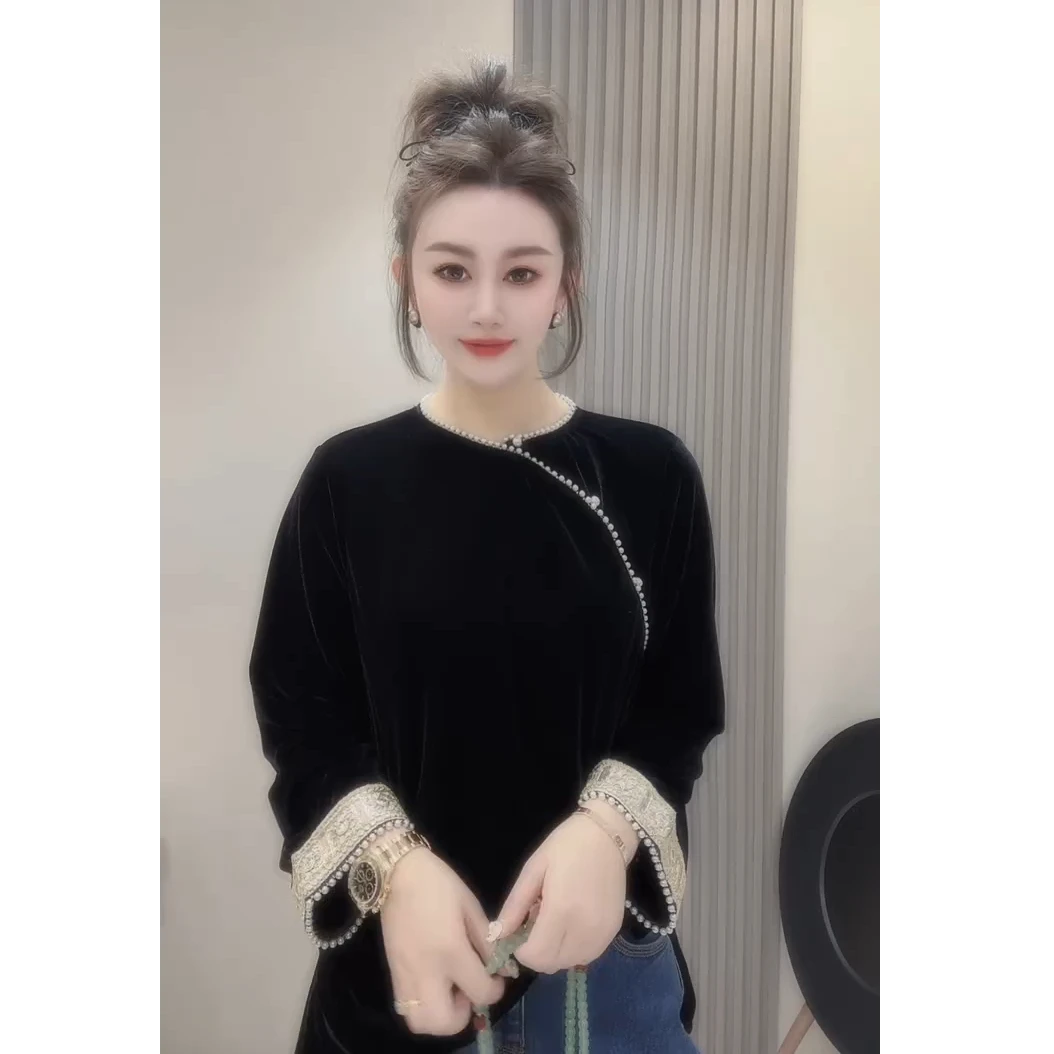 今年超火爆款国风穿搭休闲2026新款新中式气质减龄百搭巨好看上衣