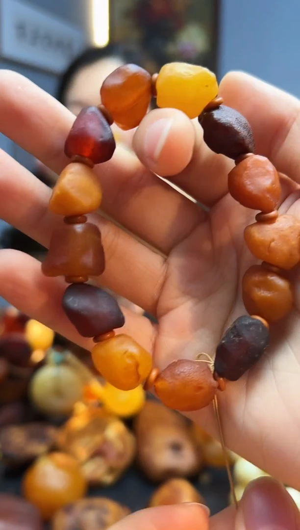 手链琥珀未镶嵌手串