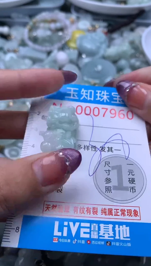 翡翠未镶嵌吊坠(不含链)7960
