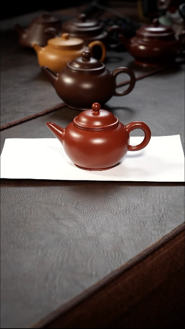 茶壶紫砂壶·24朱泥水平120cc