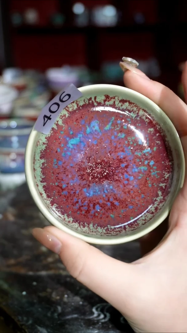摆件精品窑变钧瓷茶器
