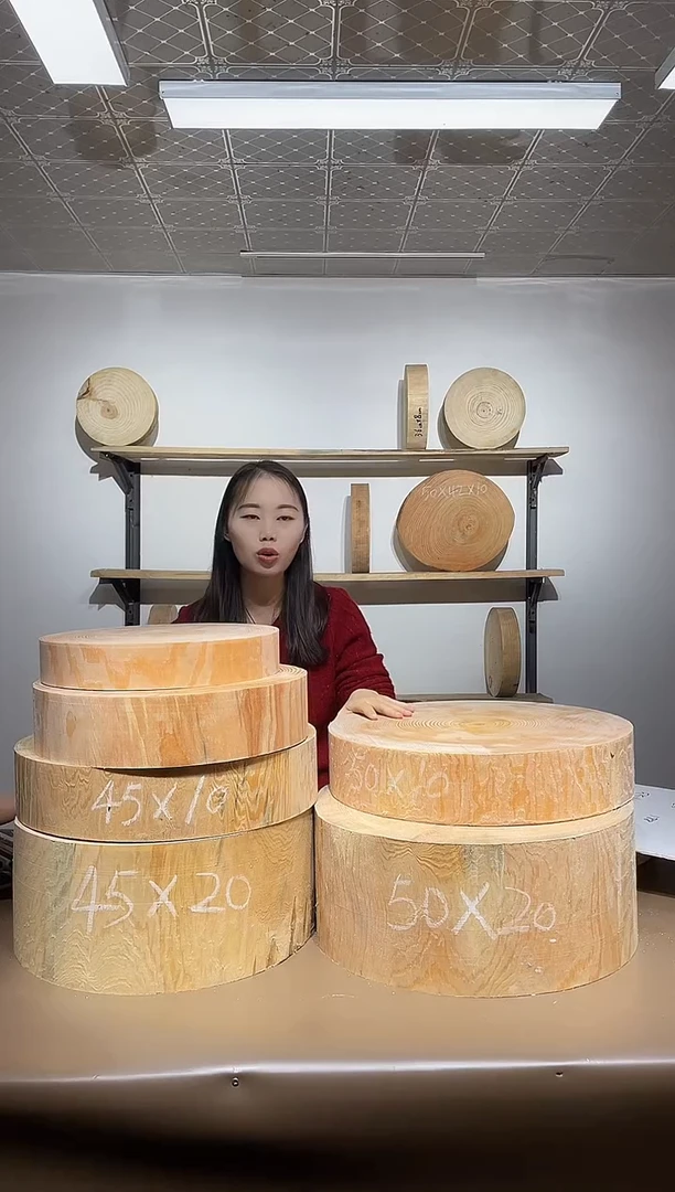 松木50x10带钢圈松木菜板