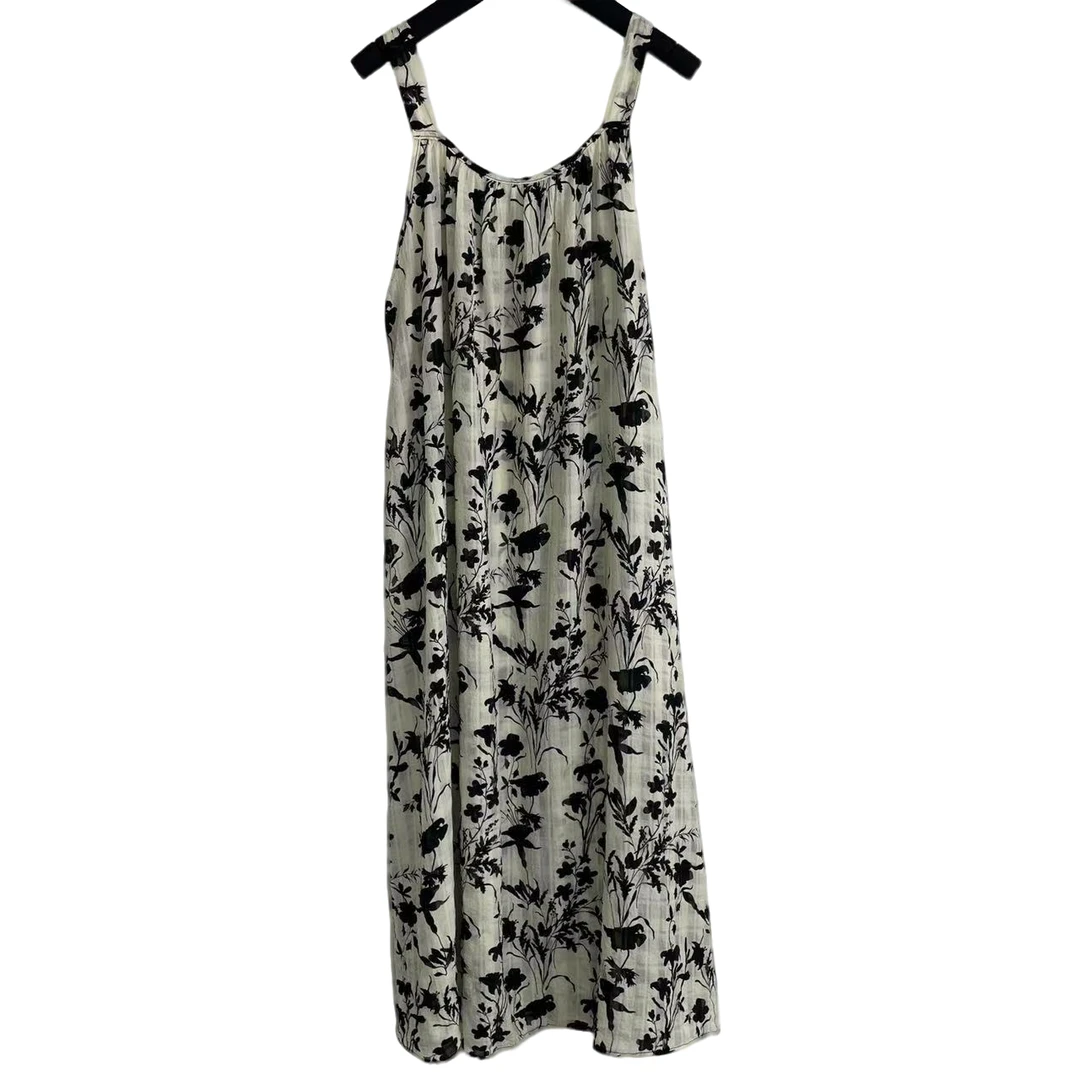 恬小霓（玲玲姐精选）1002/吊带长裙/薄款/水墨花花/时尚/气质