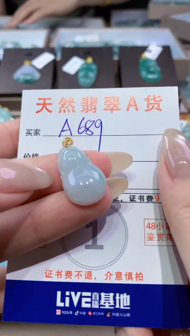 颈饰未镶嵌翡翠天然缅甸翡翠A货挂件