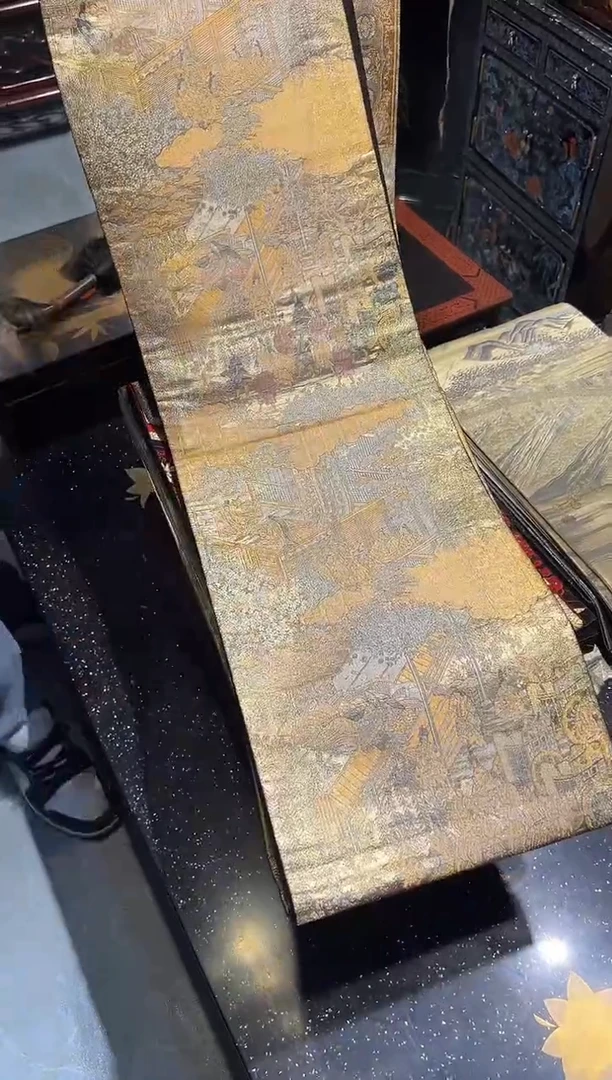 织绣全金丝银线 西阵织（4.2）