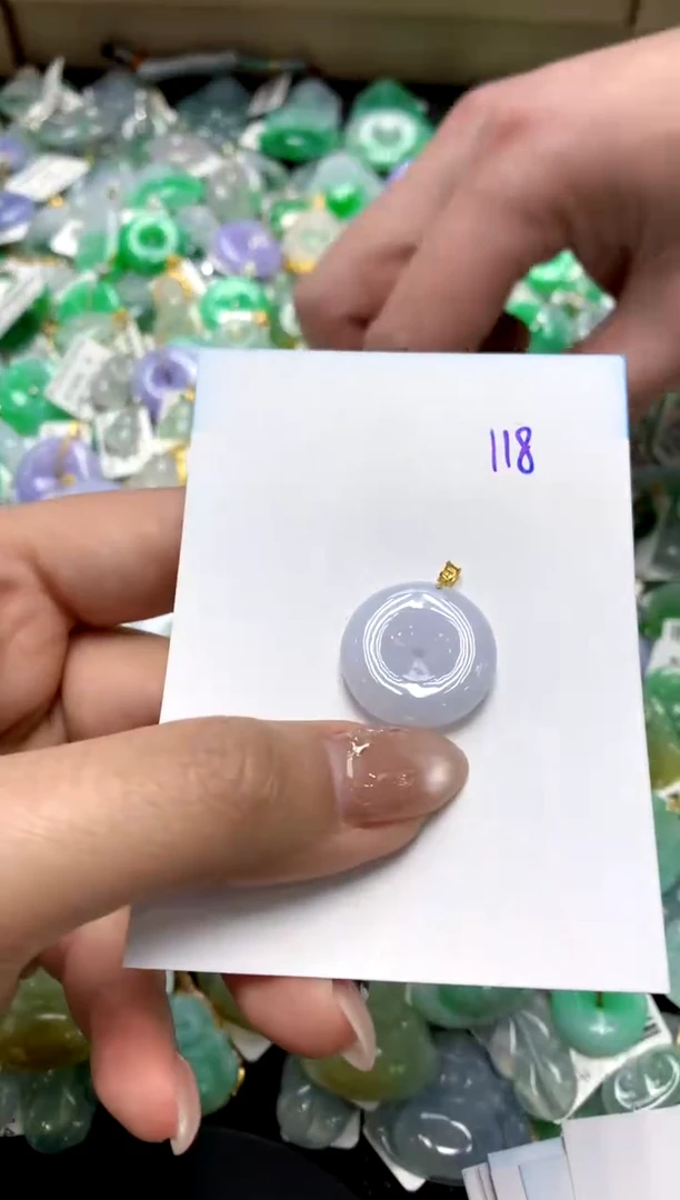 【闪购商品】翡翠颈饰18K金镶嵌111111111