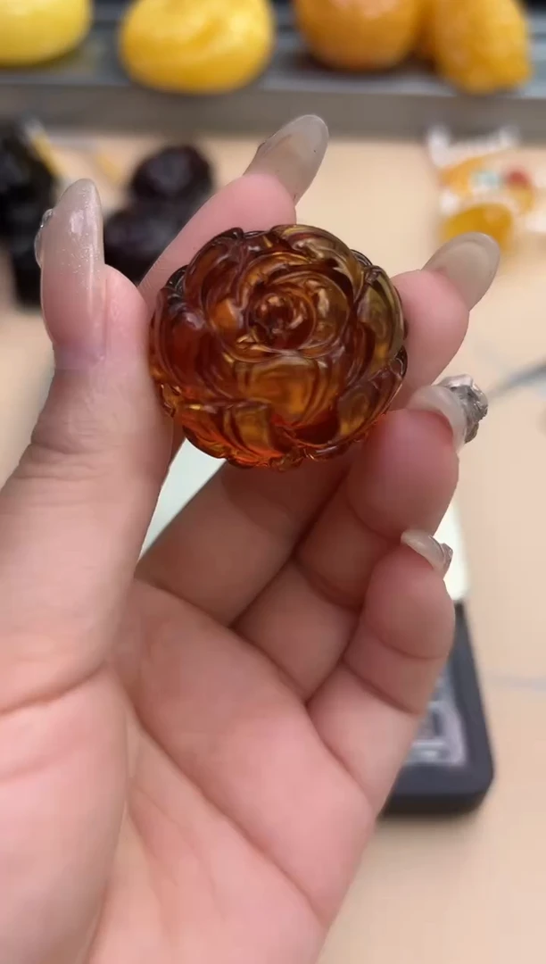 裸石琥珀未镶嵌琥珀蜜蜡吊坠