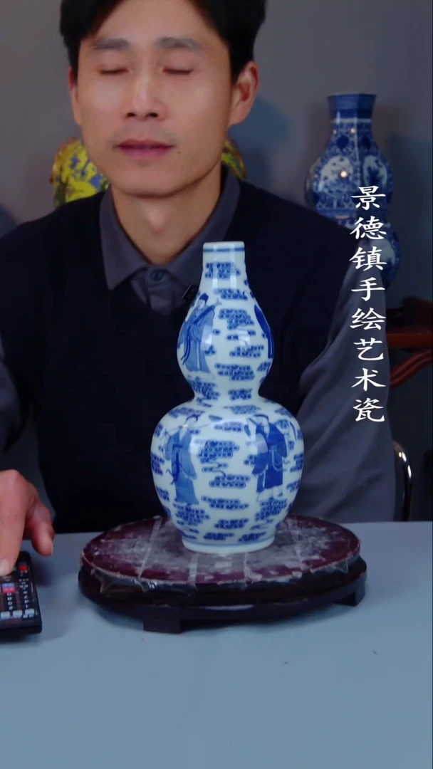 摆件陶瓷景德镇手工手绘陶瓷摆件77