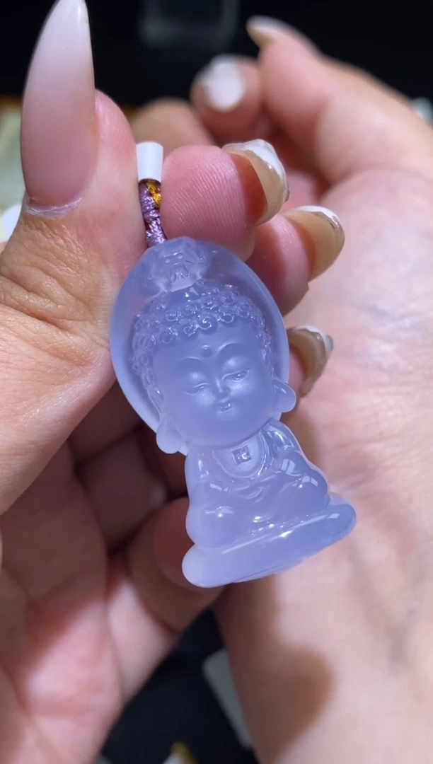 未镶嵌颈饰玛瑙/玉髓释迦摩尼宝宝佛