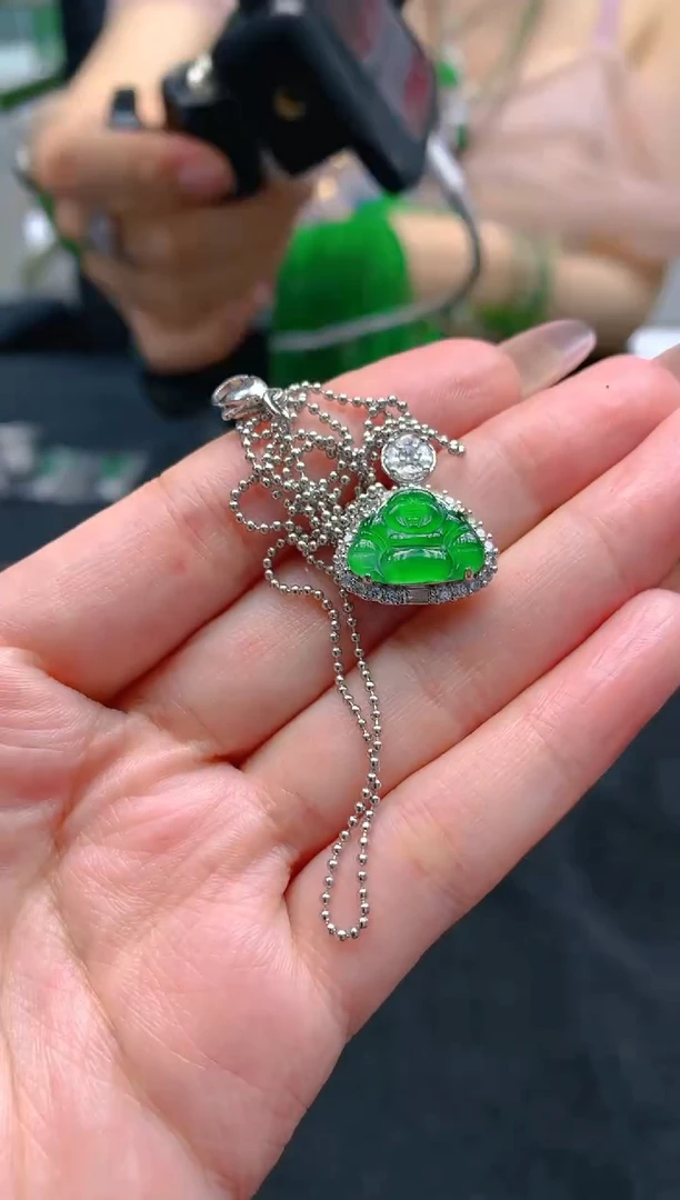 翡翠未镶嵌颈饰天然A货翡翠