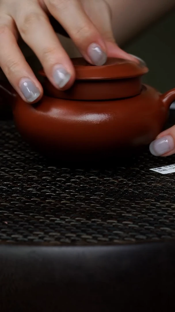 茶壶紫砂0725早场直播半古斋朱泥 扁晨