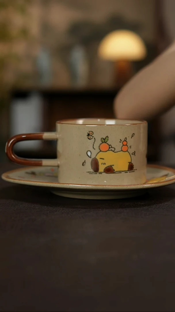 杯景德镇陶瓷杯碗柴烧多人