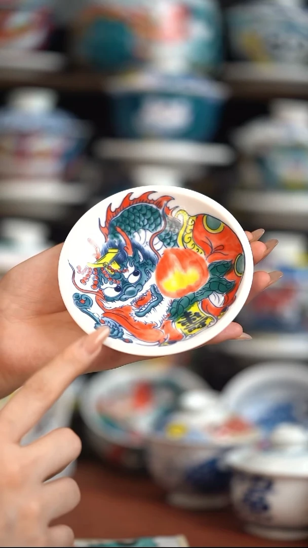 瓷片昨明高足点心盘（福利价格）