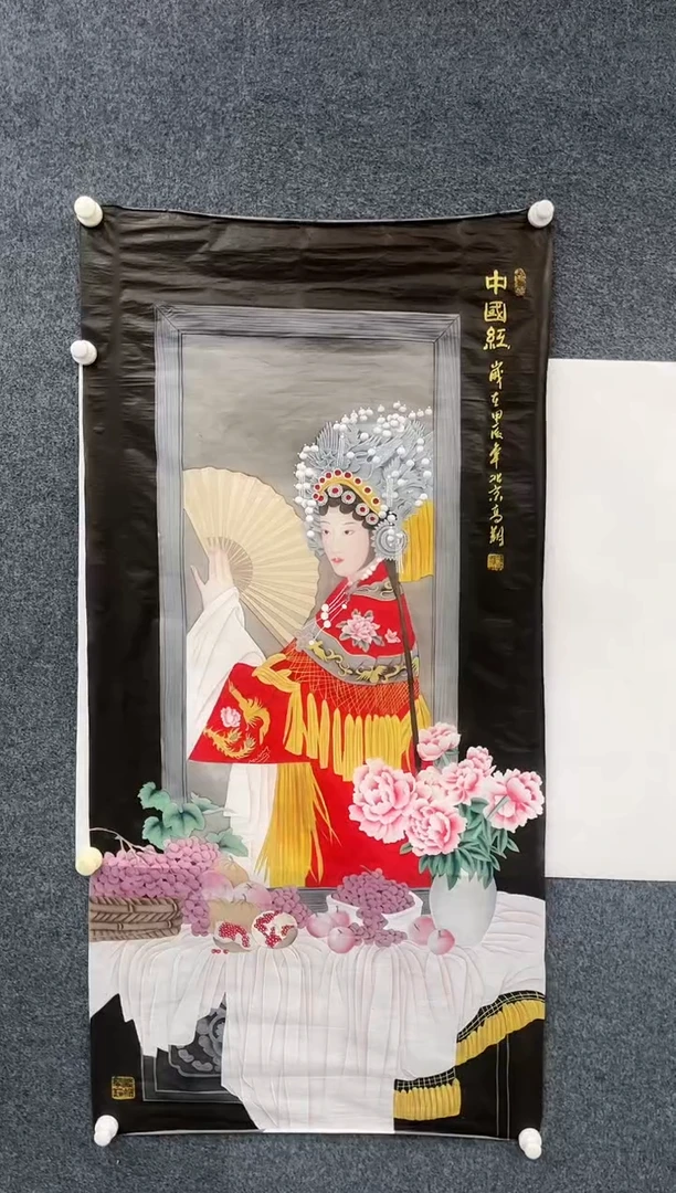 【闪购商品】国画 2.1-艺术冯高翔-四尺丝绢人物-37