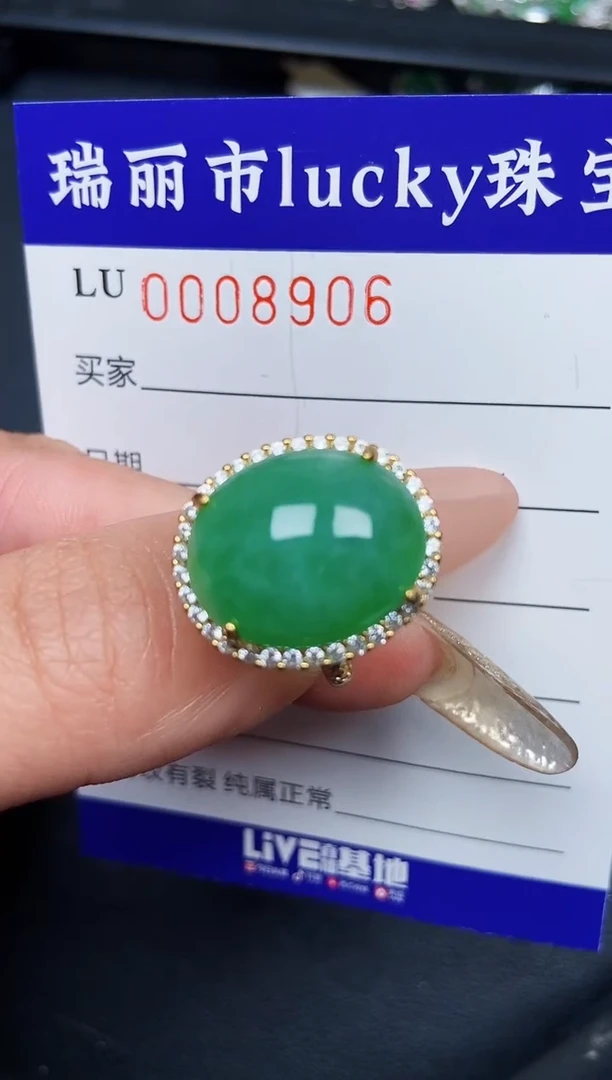 【闪购商品】翡翠颈饰银S925镶嵌8906