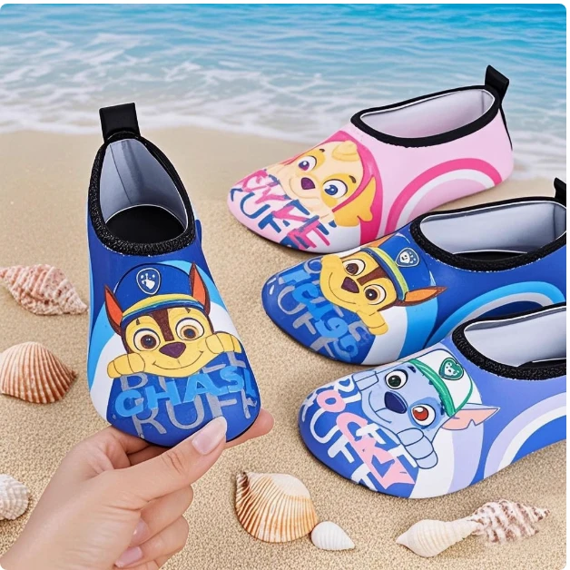 新款儿童沙滩鞋袜水上乐园速干游漂流鞋女防滑防割男溯溪软底鞋ch