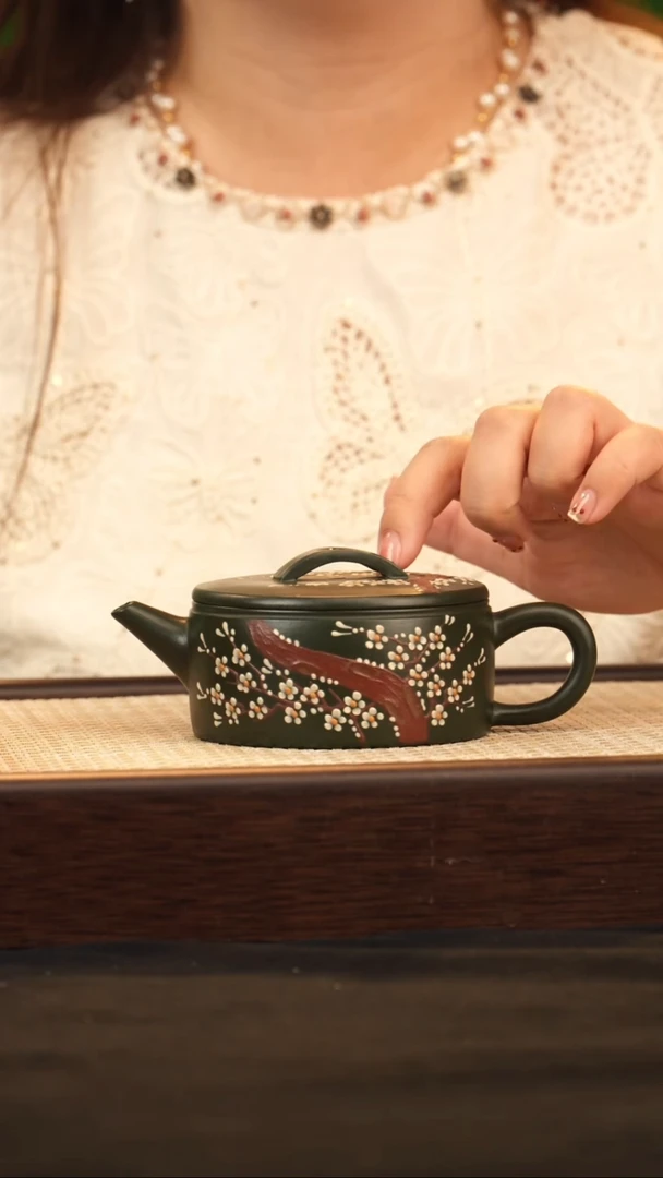 茶壶紫砂0520031923汉瓦 绿泥