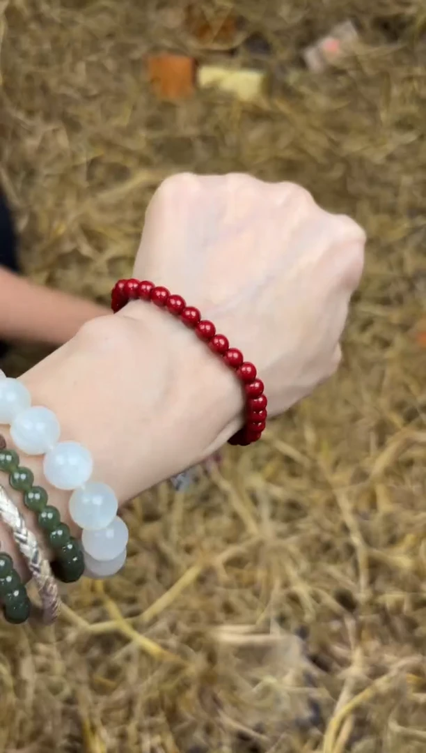 天然辰砂文檀精品手串《无礼盒》