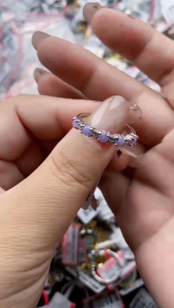 【闪购商品】翡翠戒指银S925镶嵌22222---9