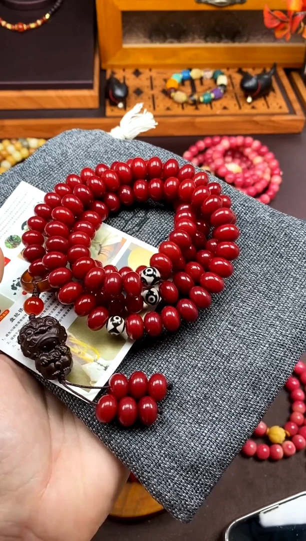 【闪购商品】白玉菩提手串红菩提108多圈款跑环 百搭精选款
