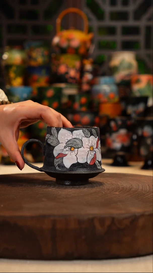 油画   釉下彩   杯子