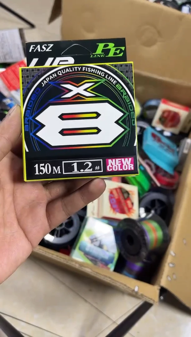 PE8编1.2号150米绿白色1盘路亚线拼手速（有包装）