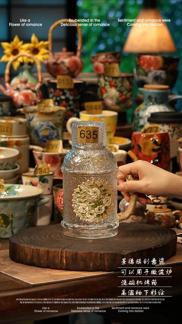 陶瓷景德镇高温釉下彩手工手绘款式