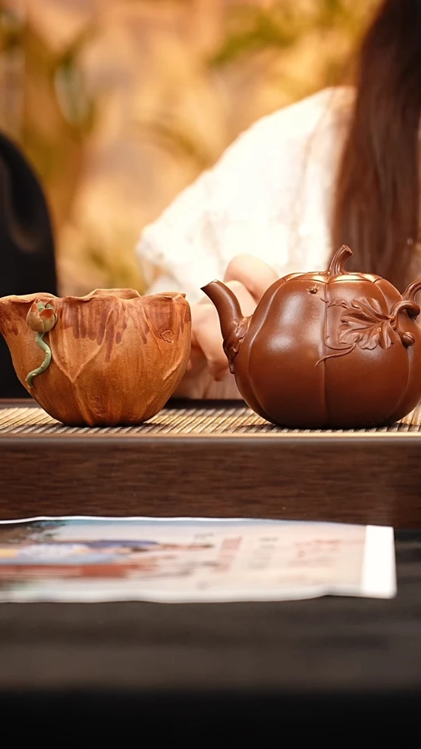 茶壶紫砂JYH筋纹南瓜 -杯