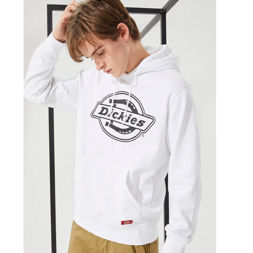 Dickies 纯色LOGO印花宽松休闲连帽卫衣 DK007305