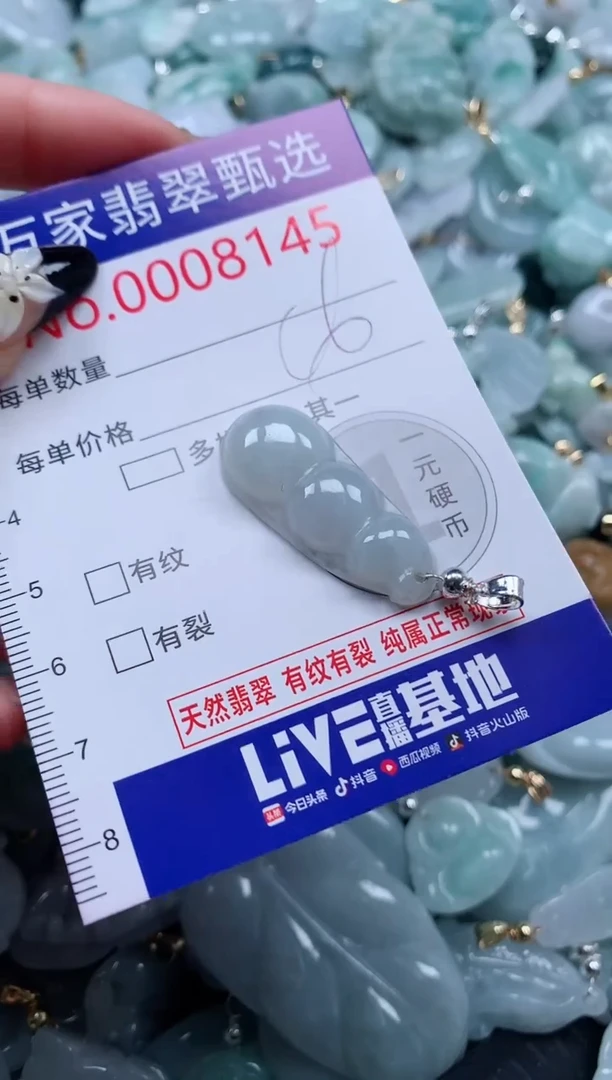 翡翠未镶嵌颈饰8145