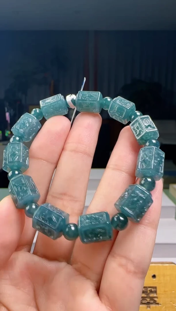未镶嵌手串翡翠多样性发其一XM@@60B7J13630