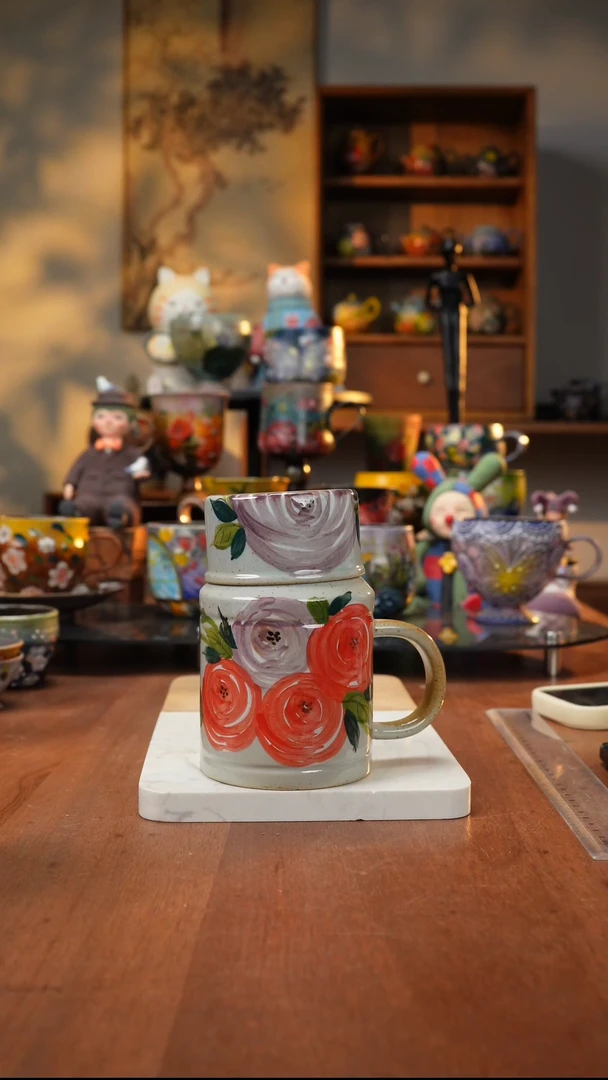 瓷片445景德镇陶瓷手工手绘高温釉下彩