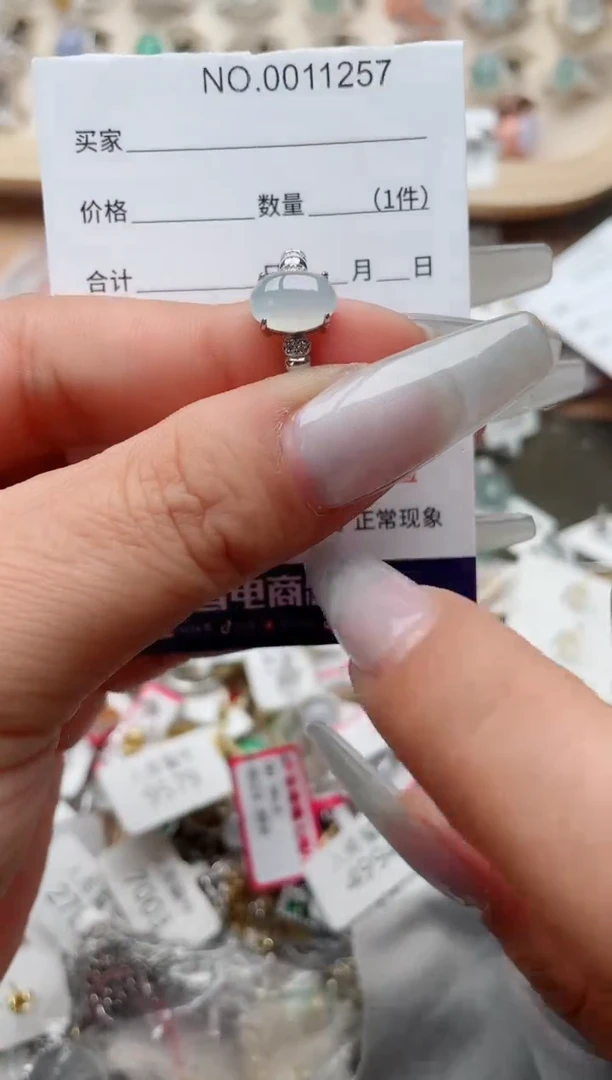 【闪购商品】翡翠戒指银S925镶嵌、