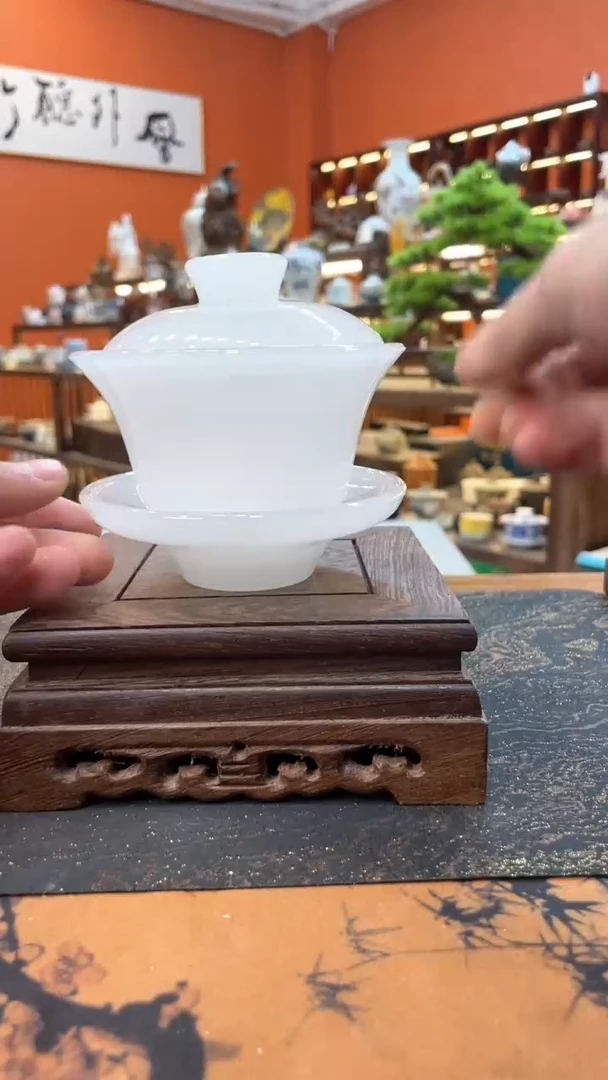 【闪购商品】@@@@@@@@@@@纯白琉璃盖碗