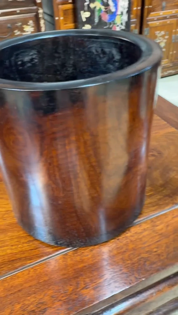 木木黄花梨笔筒木木