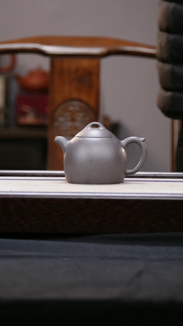 【闪购商品】紫砂茶壶全手工天青秦权