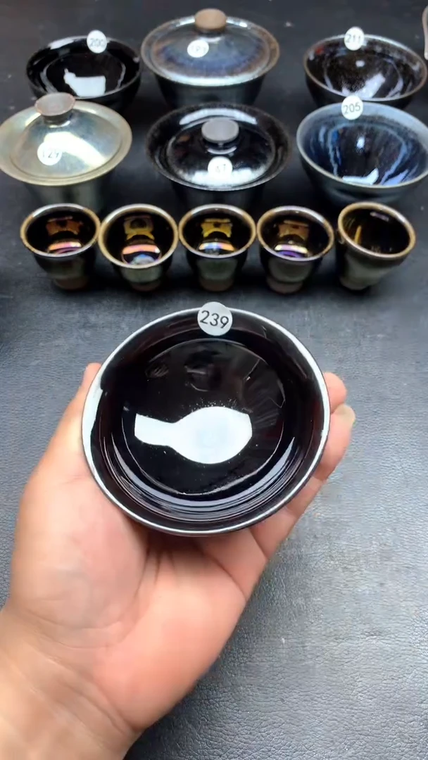 茶盏黑瓷精选茶器239