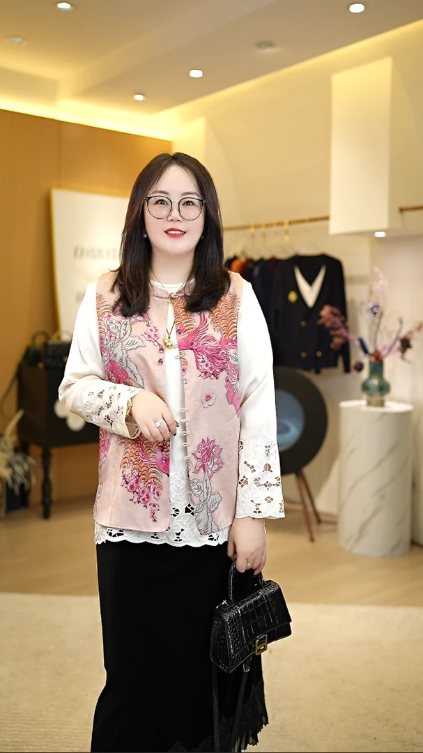 【深圳霞姐】春季上新人丝提花国风马甲