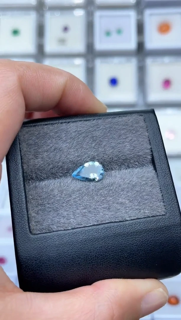 未镶嵌笔搁海蓝宝石裸石