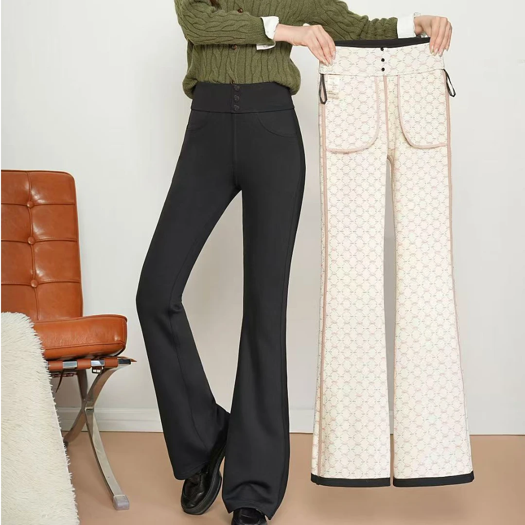 9312女士7A抗菌无痕八防喇叭裤