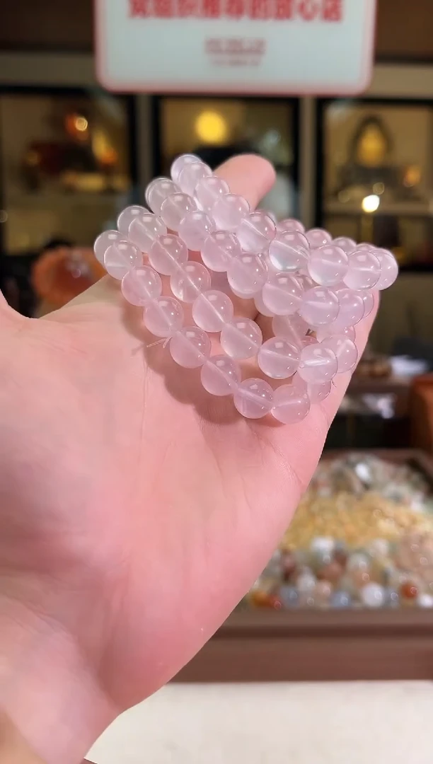 未镶嵌手链水晶11mm+老矿马岛粉水（多样性发一）