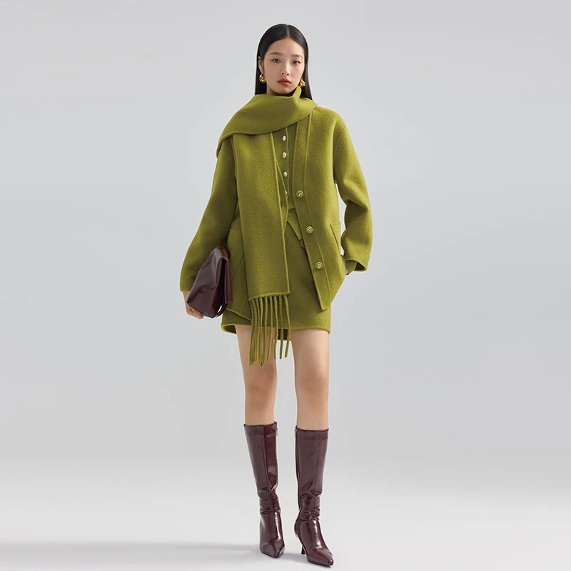 【尚雅专属】双面呢半裙 2D831812