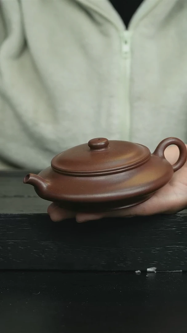 【闪购商品】紫砂茶壶底槽清虚扁sjw