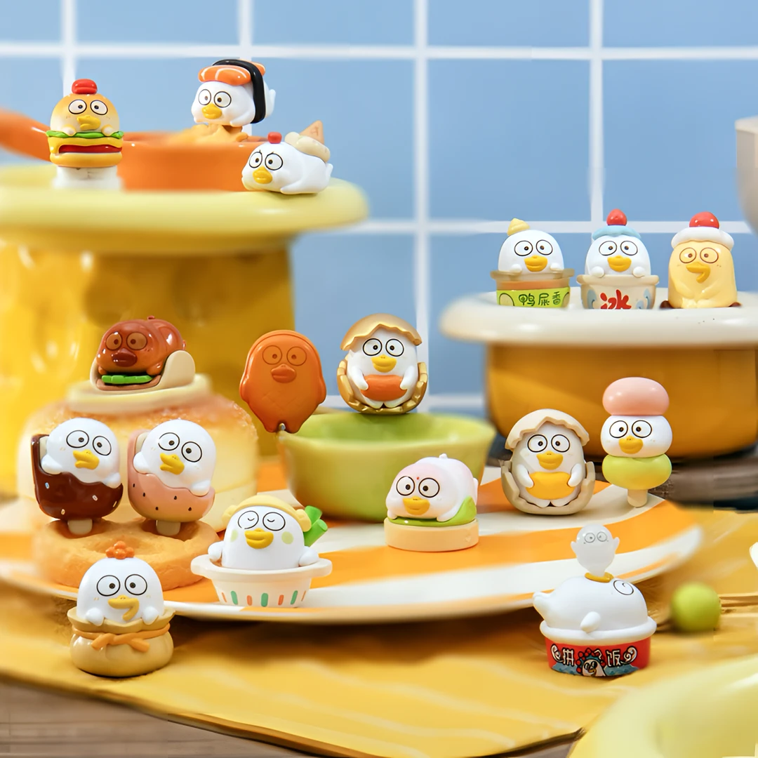小刘鸭小食铺系列萌粒盲袋迷你盲盒手办潮玩创意摆件礼物
