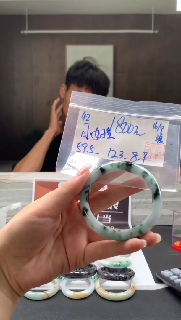 未镶嵌手镯翡翠小*孩翡翠手镯 下单联系小耳机#42